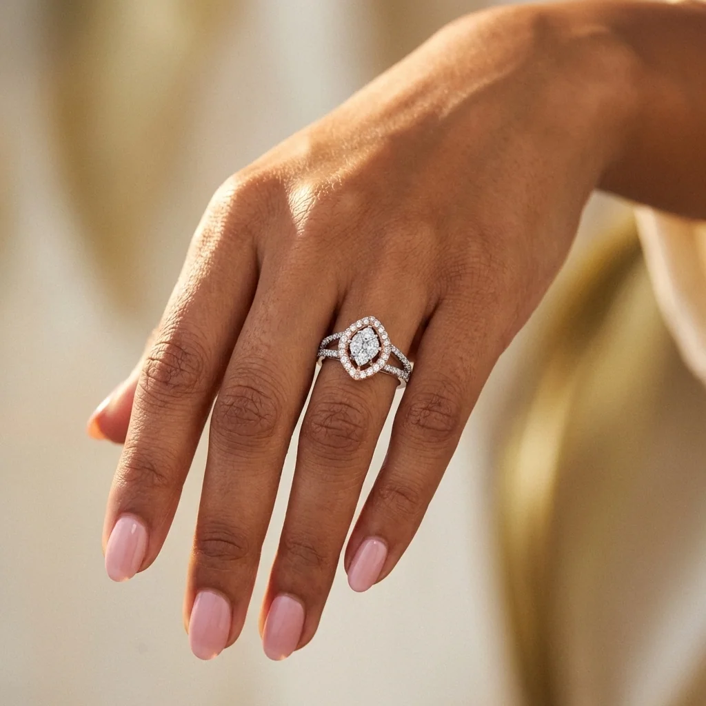 Sienna Marquise Illusion Ring, view 4 — House of Mina