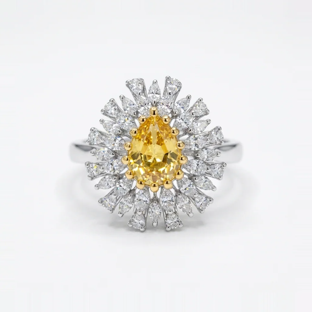 Solara Sapphire Ring, view 6 — House of Mina