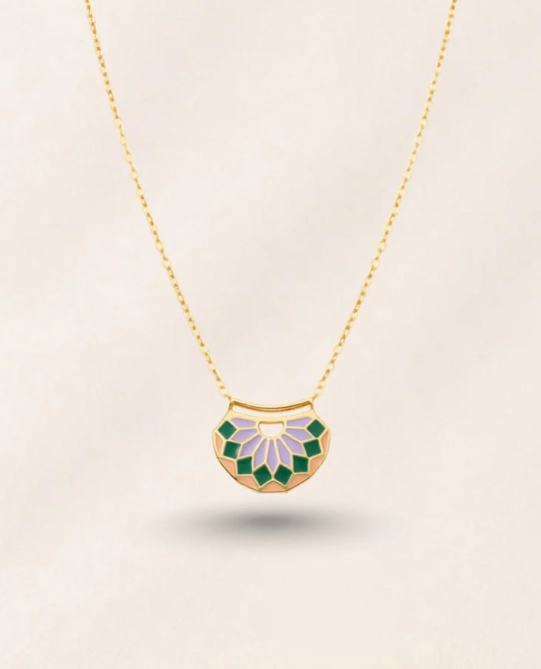 Sundial Pendants Geometric Enamel, view 2 — House of Mina