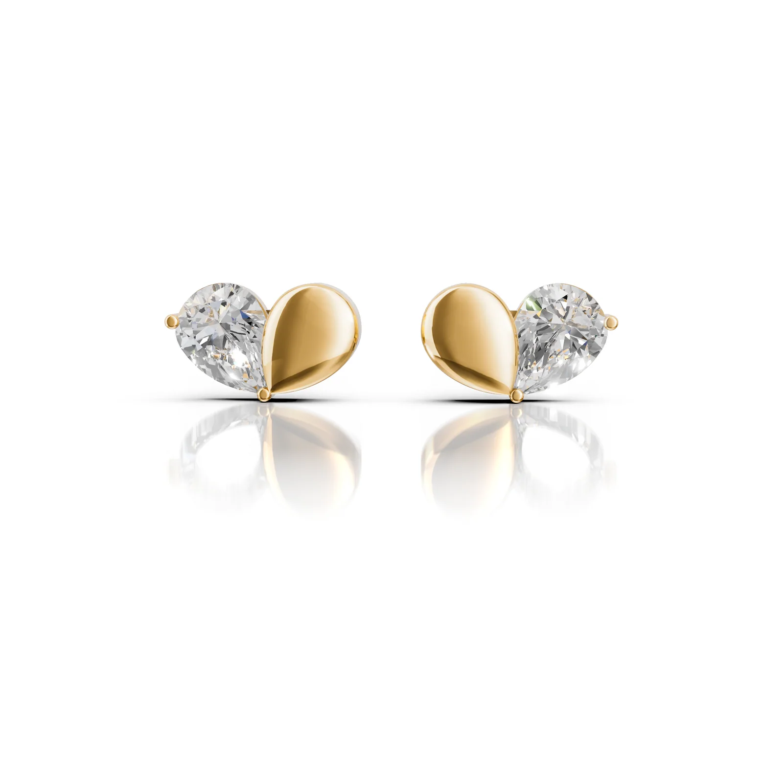 Two Halves Studs, view 1 — House of Mina