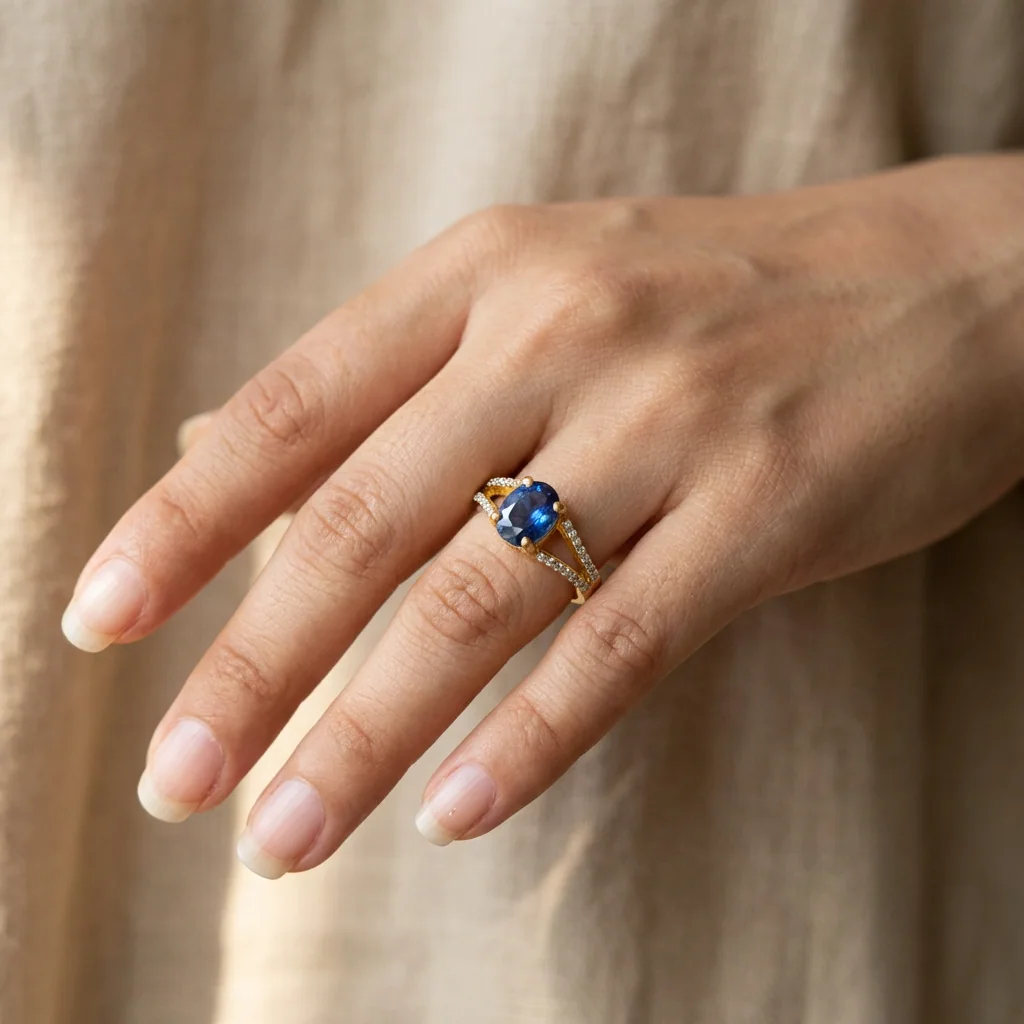 Anaya Sapphire Vintage Ring