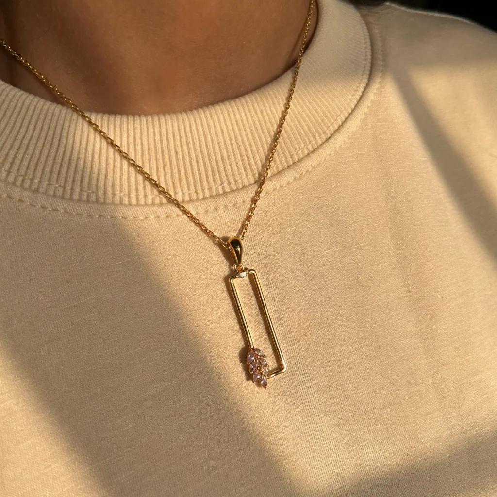 Vivi Pendant Necklace, view 2 — House of Mina