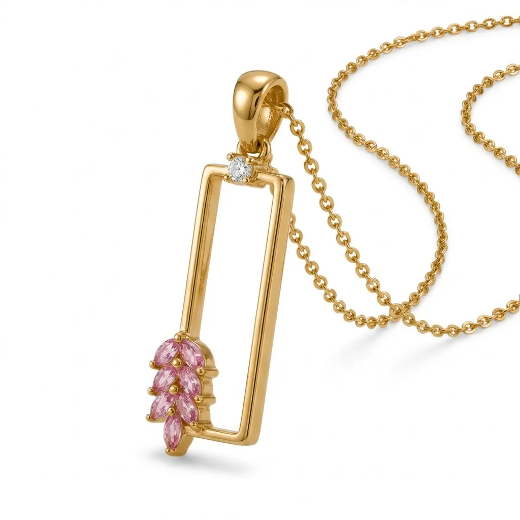 Vivi Pendant Necklace, view 3 — House of Mina
