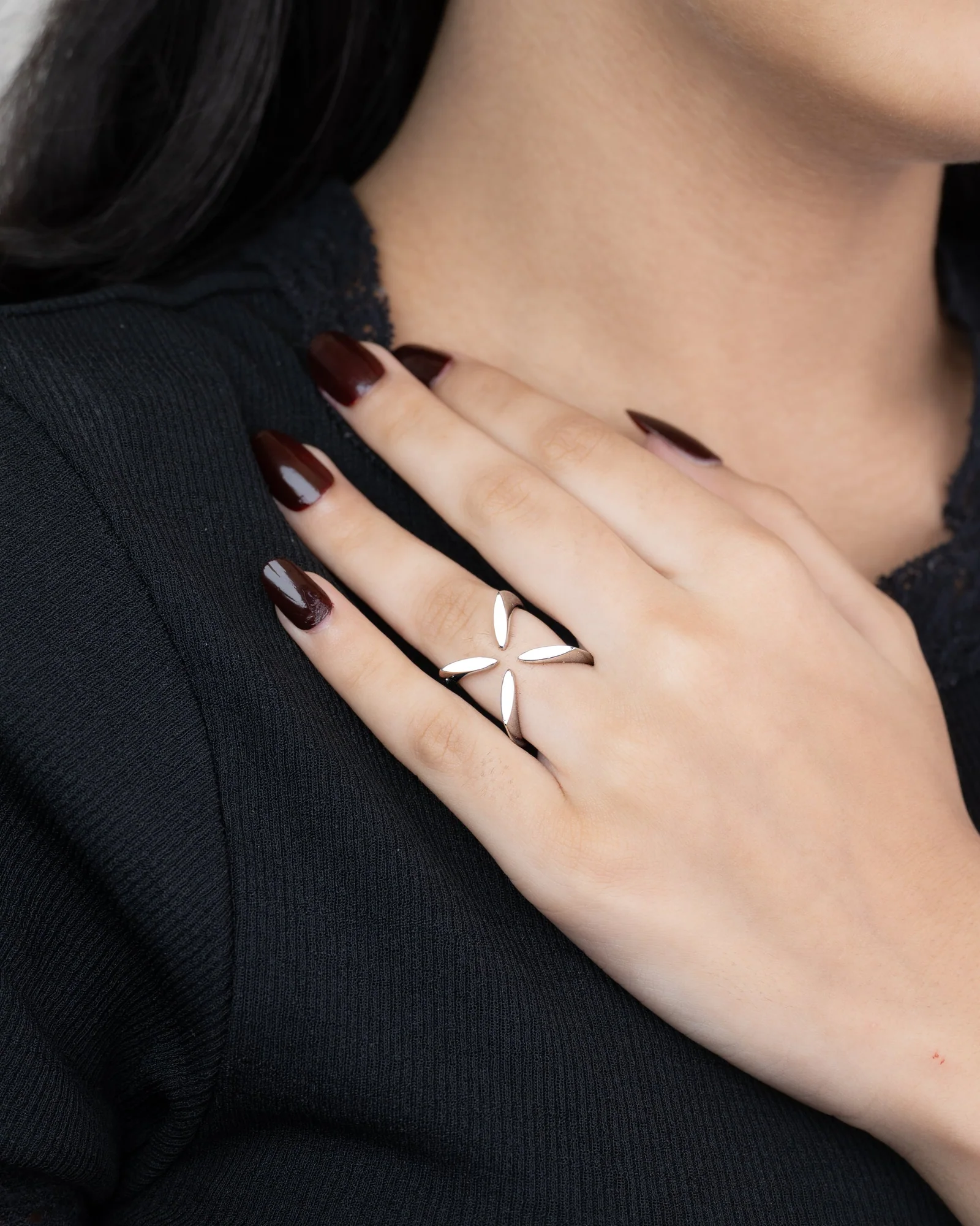 The 'X' Ring, view 2 — House of Mina