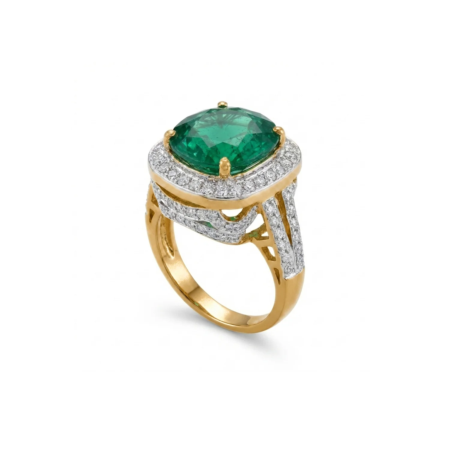 Cushion Cocktail Ring, view 3 — House of Mina