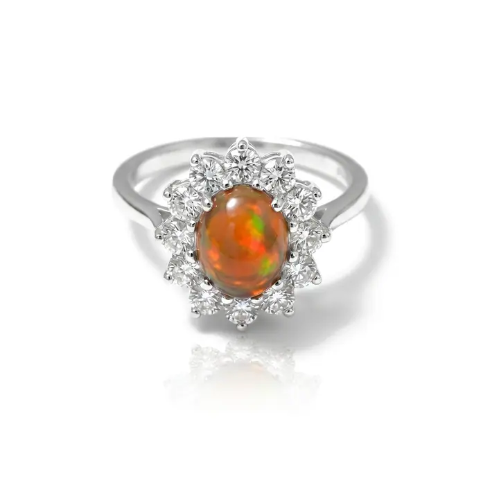 Alba Black Opal Ring — Gemstone Rings, House of Mina