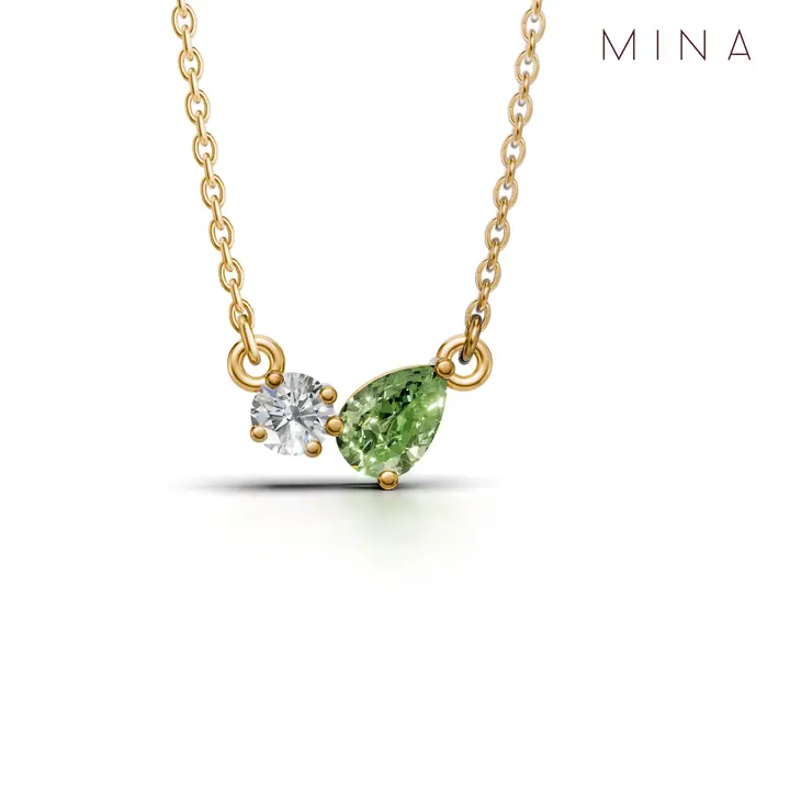 Birthstone Duo Pendant — Pendants, House of Mina