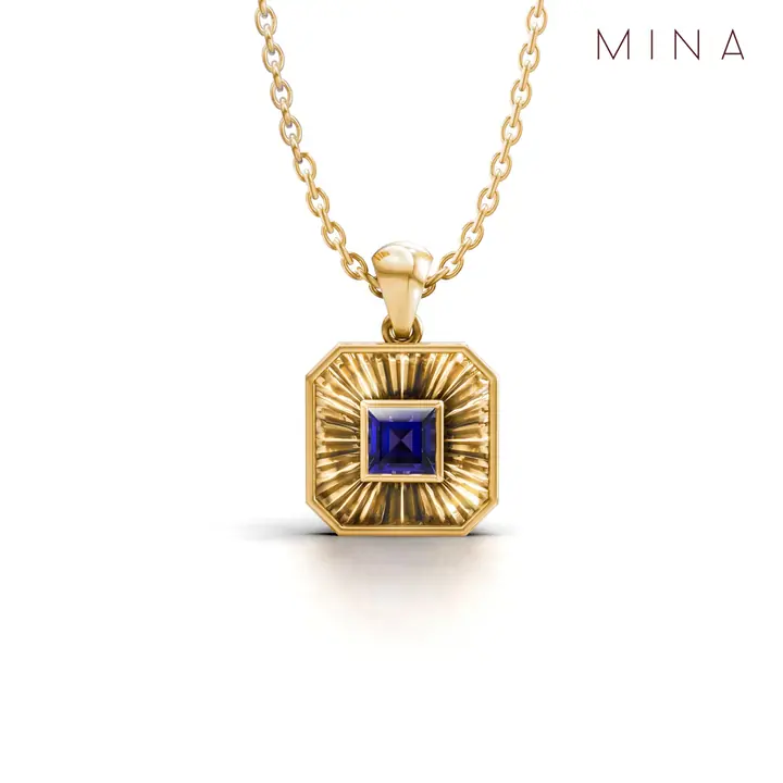 Birthstone Ray Pendant — Pendants, House of Mina