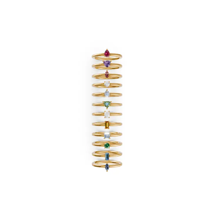 Birthstone Stack — Everyday Rings, House of Mina
