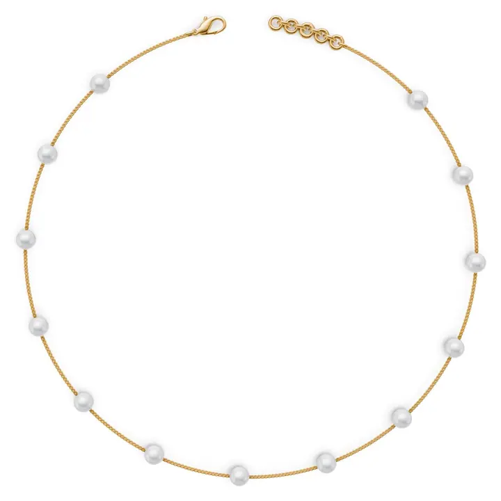 Chain Pearl Choker — Chokers, House of Mina