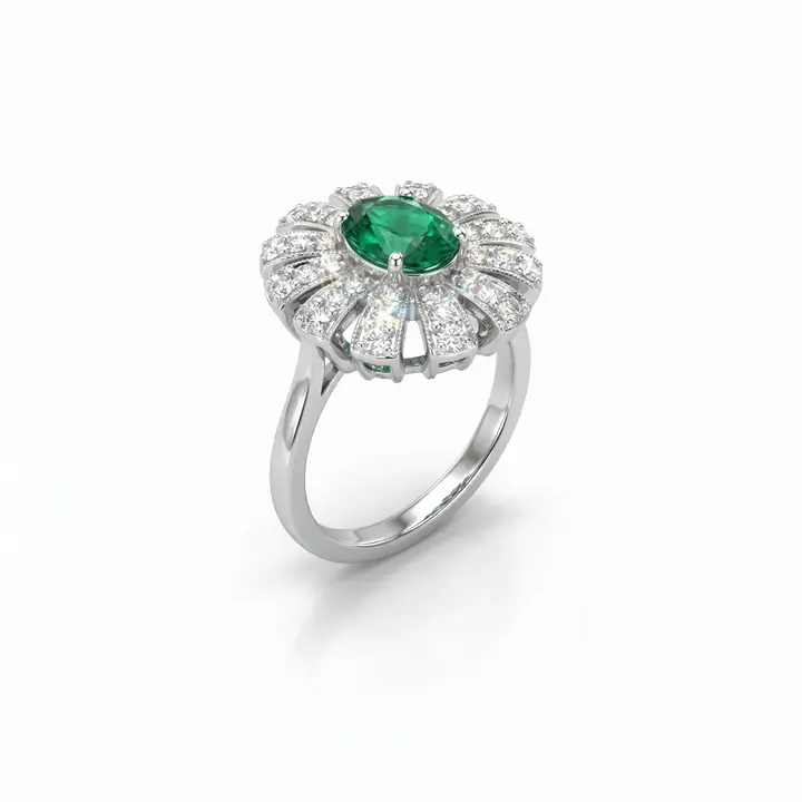 Esme Floral Ring — Gemstone Rings, House of Mina