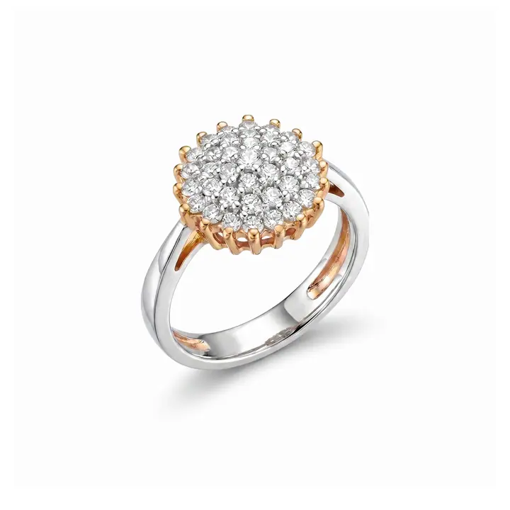 Livia Cluster Button Ring — Rings & Bands, House of Mina