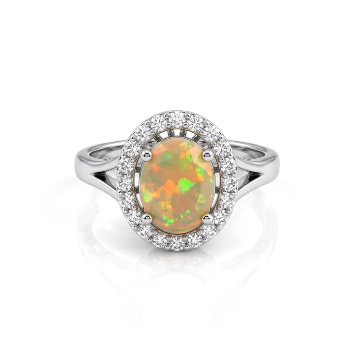 Ember Opal Ring — Rings & Bands, House of Mina
