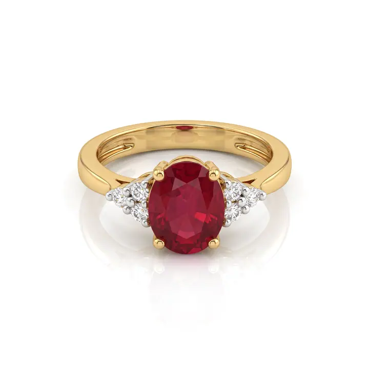 Ruby Solitaire Ring — Rings & Bands, House of Mina