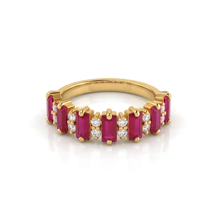 Ruby Baguette Ring — Rings & Bands, House of Mina