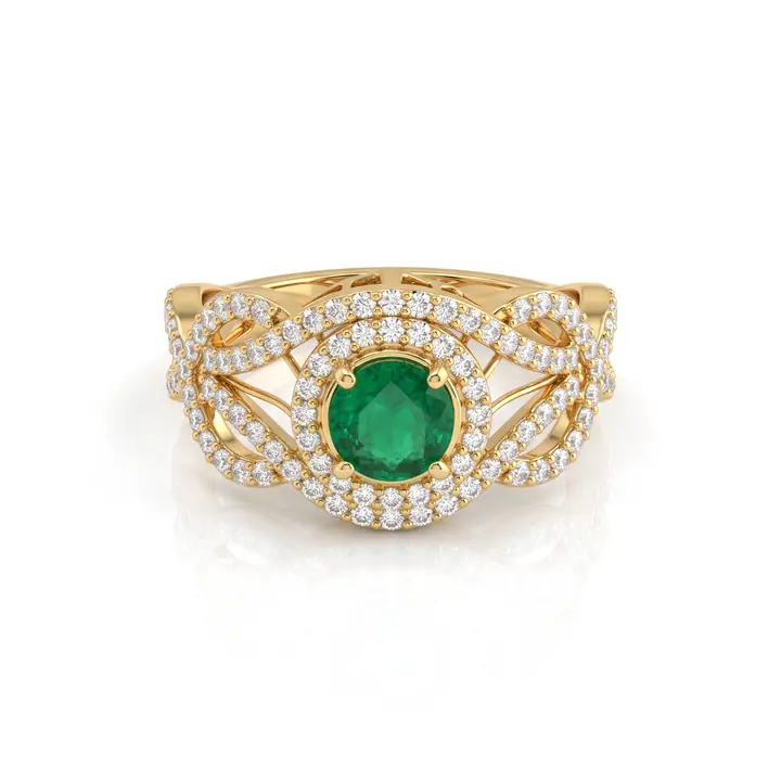 Oval Woven Halo Ring — Rings & Bands, House of Mina
