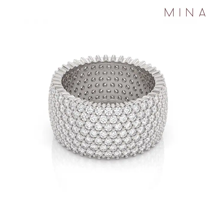 Grand Pavé Band — Rings & Bands, House of Mina