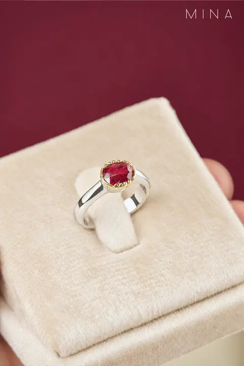 Natural Ruby Ring No. 4 — Natural Ruby Rings, House of Mina