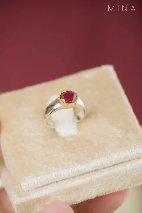 Natural Ruby Ring No. 11 — Natural Ruby Rings, House of Mina