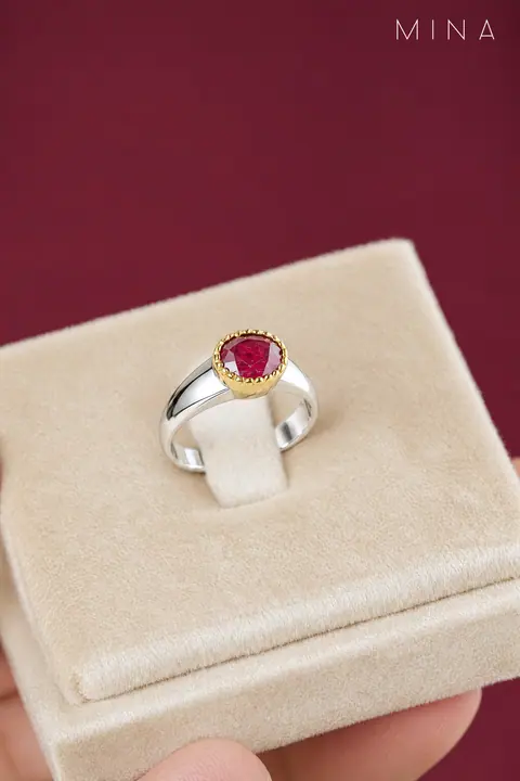 Natural Ruby Ring No. 11 — Natural Ruby Rings, House of Mina