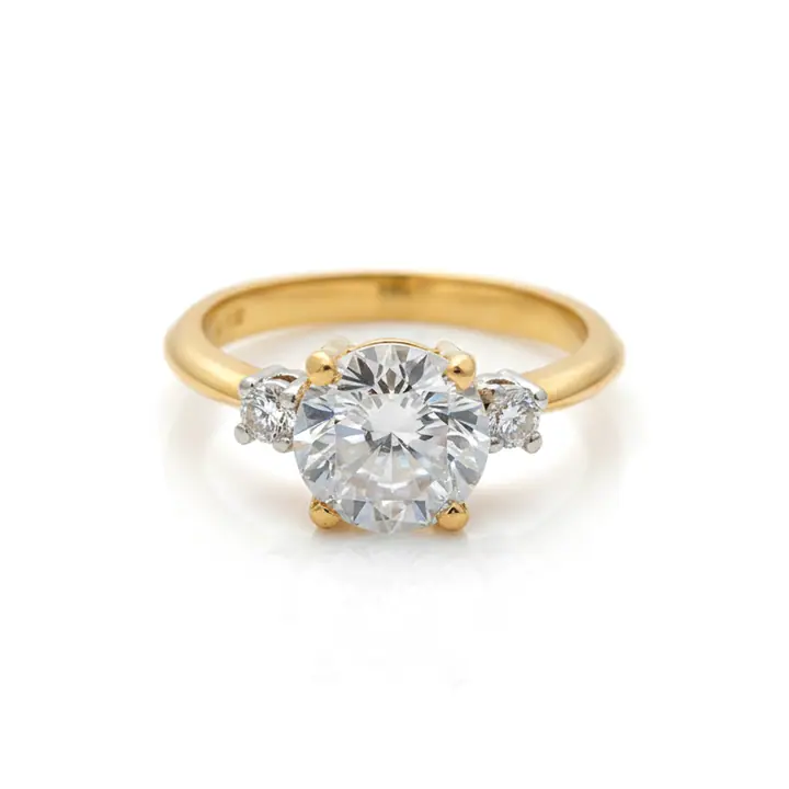 Round Three-Stone Ring — Rings & Bands, House of Mina