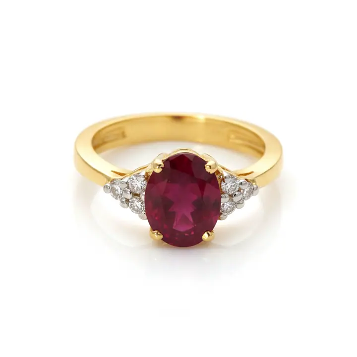 Ruby Solitaire Ring — Rings & Bands, House of Mina
