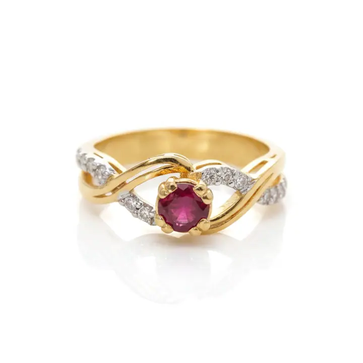 Ruby Twist Ring — Rings & Bands, House of Mina