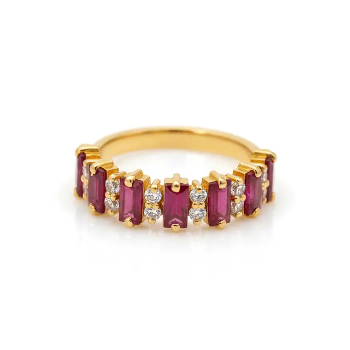 Ruby Baguette Ring — Rings & Bands, House of Mina