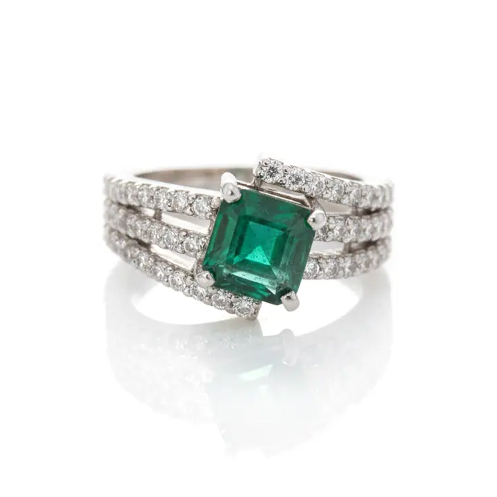 Sylvia Emerald Ring — Rings & Bands, House of Mina