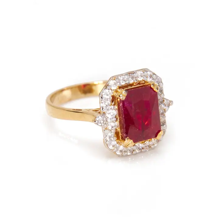 Emerald-Cut Baguette Cocktail Ring — Rings & Bands, House of Mina
