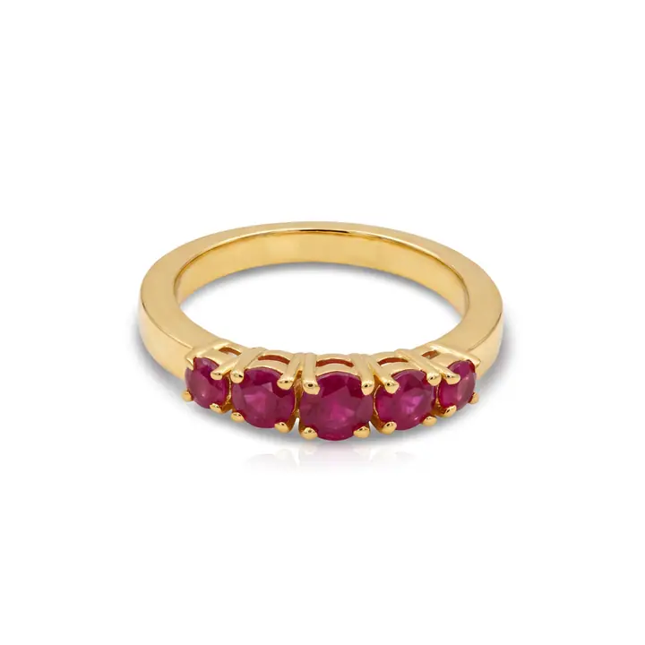 Ruby Five-Stone Band — Rings & Bands, House of Mina