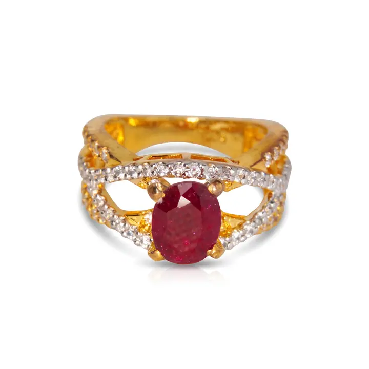 Ruby Twist Ring — Rings & Bands, House of Mina