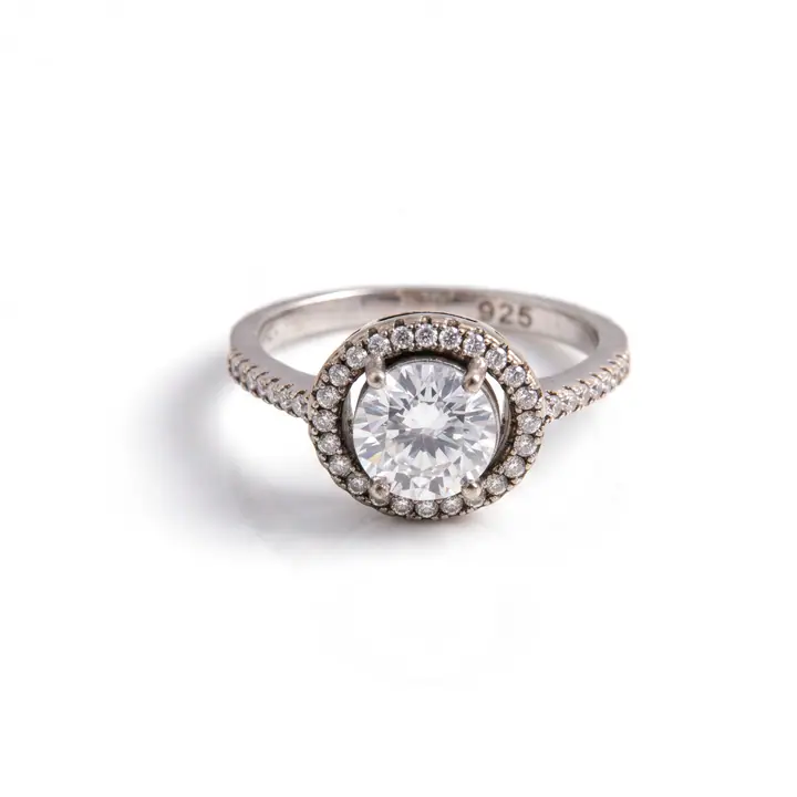 Round Halo Solitaire — Rings & Bands, House of Mina