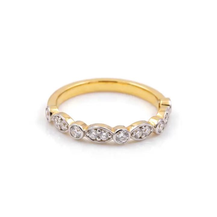 Gold Marquise-Link Band — Rings & Bands, House of Mina