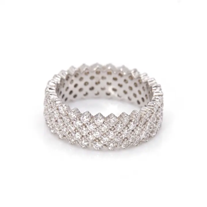 Pavé Lattice Band — Rings & Bands, House of Mina