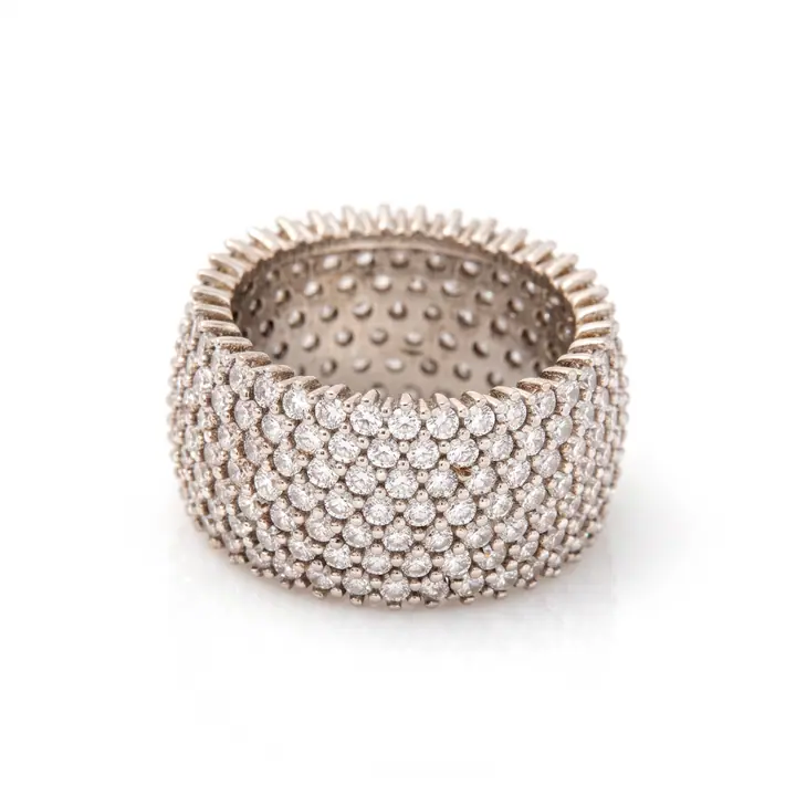 Wide Pavé Band — Rings & Bands, House of Mina