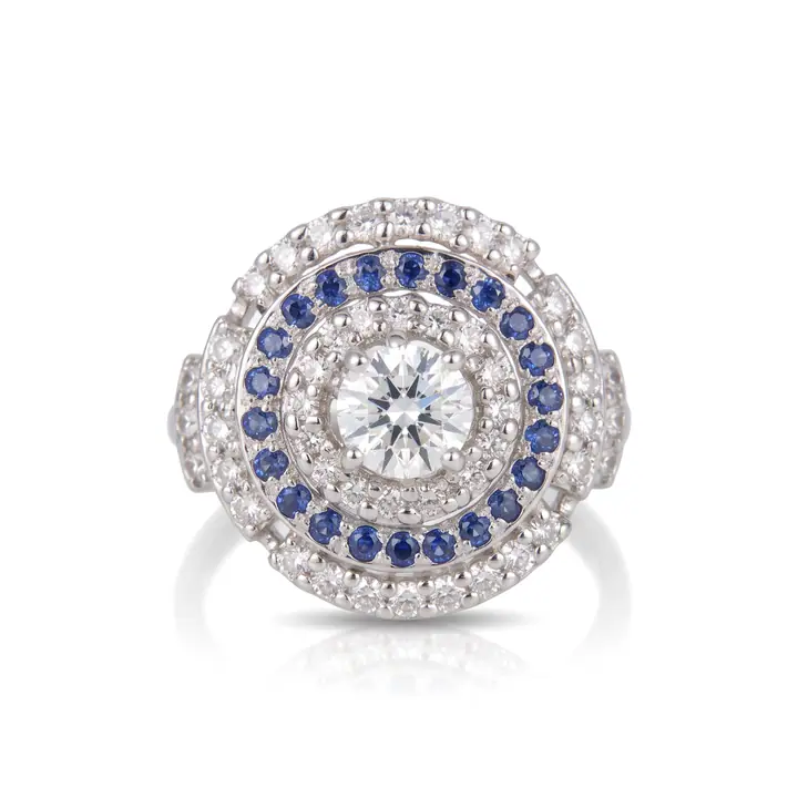 Sapphire Ring Medallion — Rings & Bands, House of Mina
