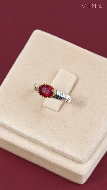 Natural Ruby Ring No. 16 — Natural Ruby Rings, House of Mina
