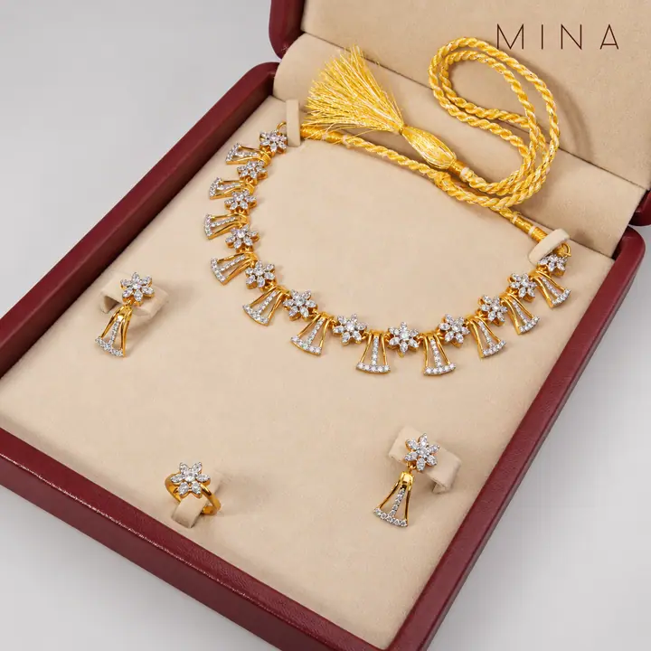 Pavé Fan Bridal Set — Sets, House of Mina