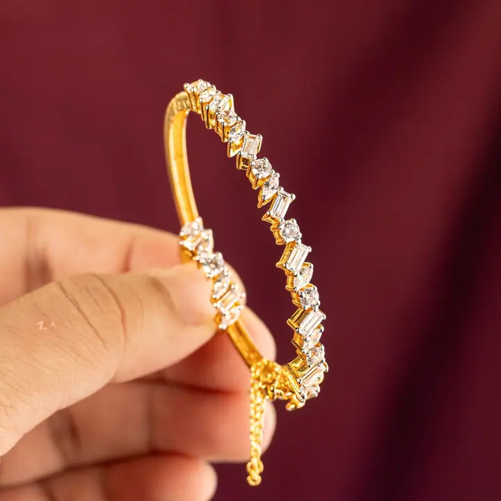 Baguette Open Bangle — Wristwear, House of Mina