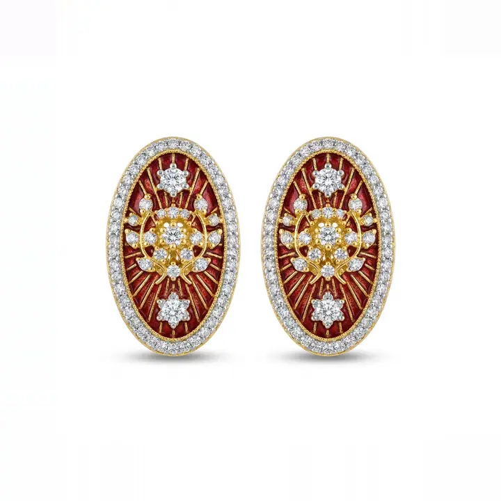 Medallion Studs — Earrings, House of Mina