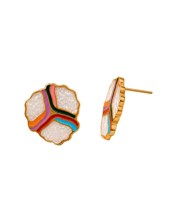 Mosaic Studs — Statement Earrings, House of Mina