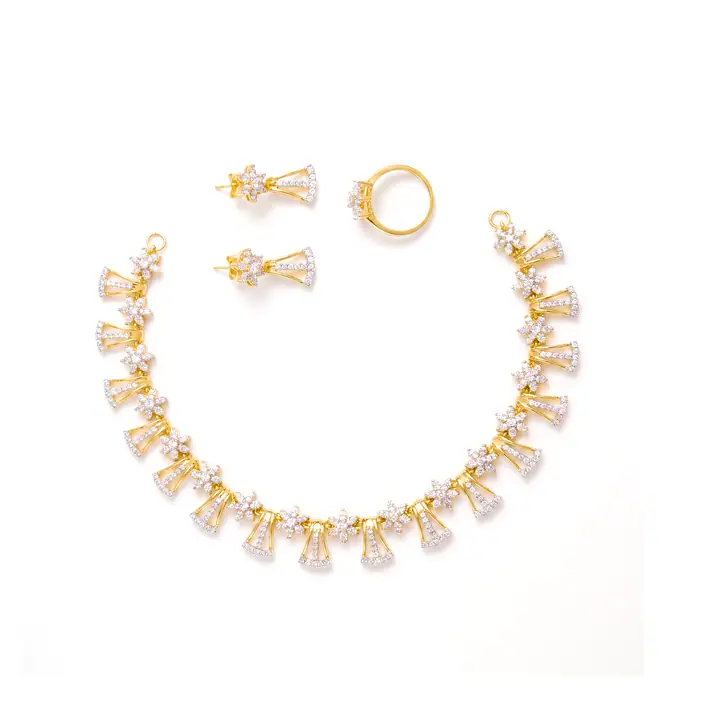 Pavé Fan Bridal Set — Sets, House of Mina