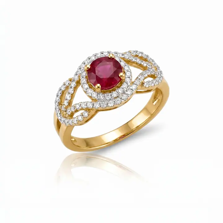 Round Woven Halo Ring — Rings & Bands, House of Mina