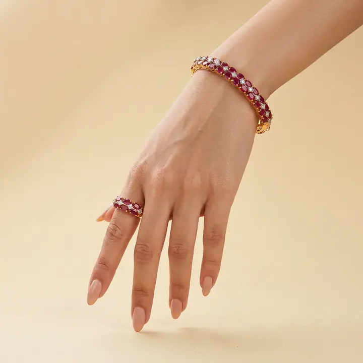 Ruby Mosaic Set — Wristwear, House of Mina