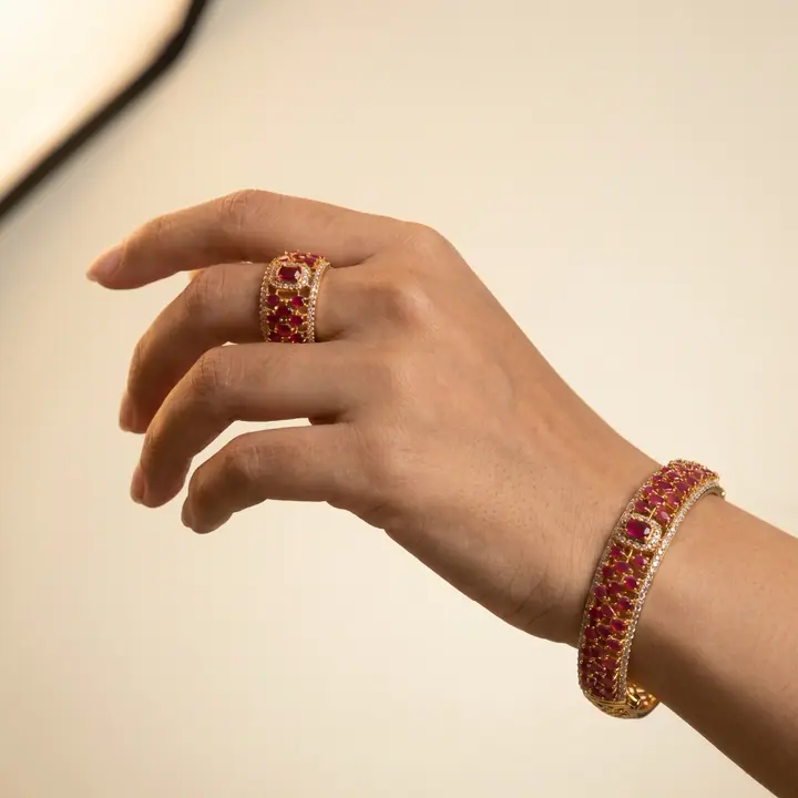 Ruby Pavé Set — Wristwear, House of Mina