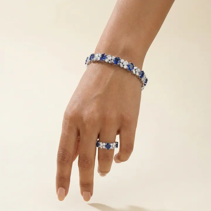 Sapphire Cluster Set — Wristwear, House of Mina