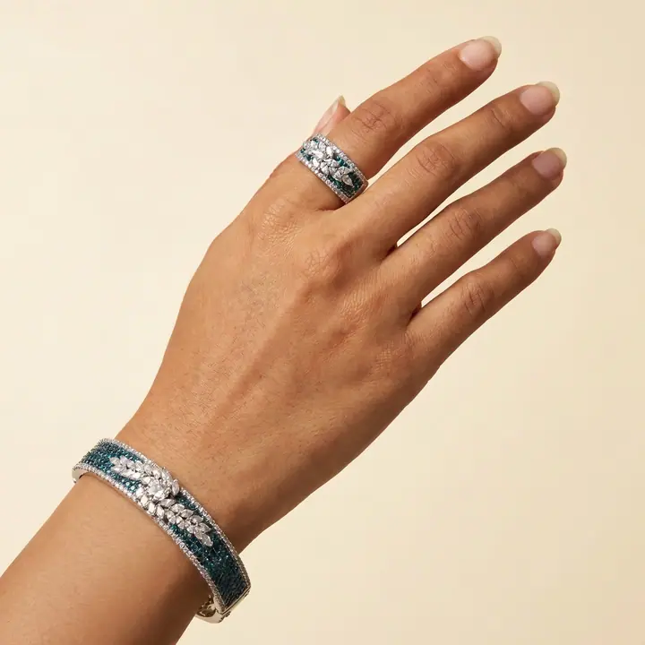 Sapphire Tile Set — Wristwear, House of Mina