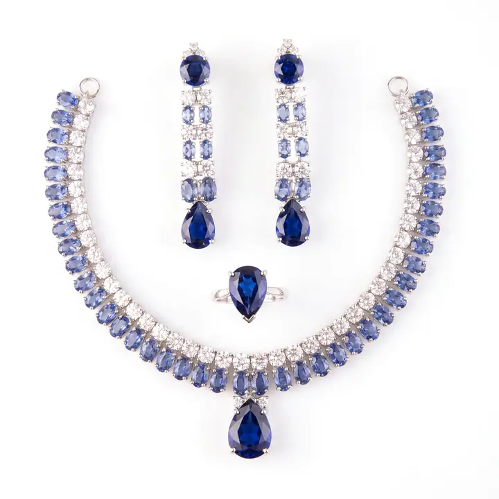 Sapphire Two-Row Set — Sets, House of Mina
