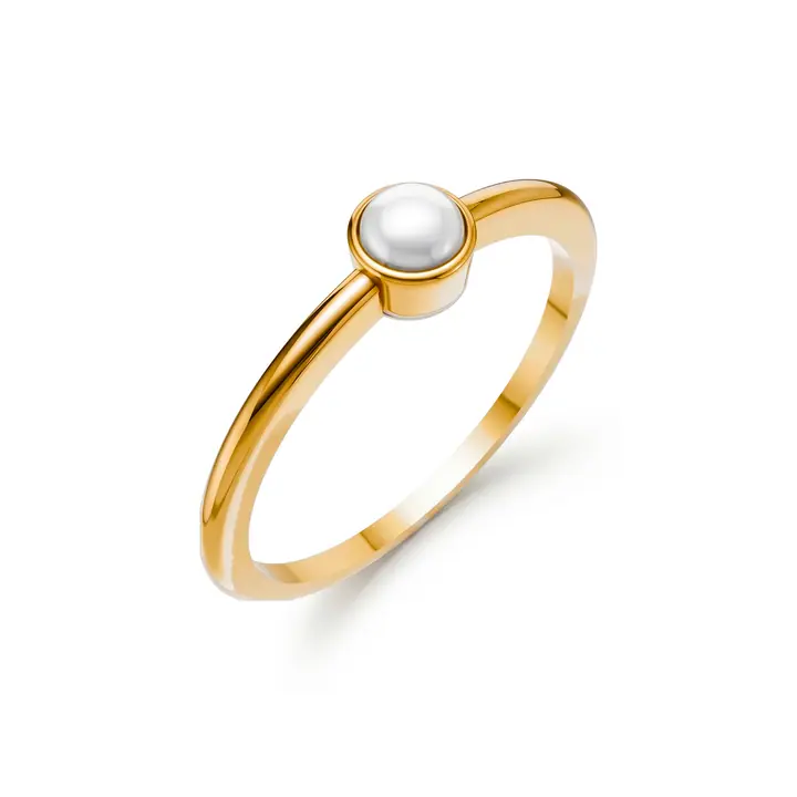 Solitaire Pearl Ring — Everyday Rings, House of Mina